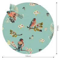 Uccello Cantante Mint – Tapeta Koło Standard