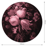 Boudoir Pink – Tapeta Koło Standard