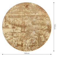 Gulliver Rust II – Tapeta Koło Standard