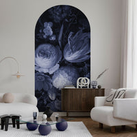 Boudoir Navy – Tapeta Łuk Standard