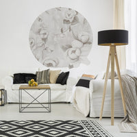 Kotone Beige – Tapeta Koło Standard