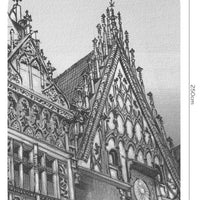 Town Hall B&W – Tapeta Łuk Standard