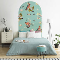 Uccello Cantante Mint – Tapeta Łuk Standard