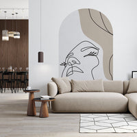 Layla Taupe – Tapeta Łuk Standard