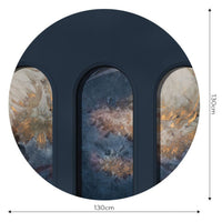 Libra Graphite Harmony Blue – Tapeta Koło Standard