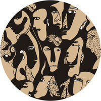 Faces – Tapeta Koło Standard