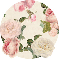 Roses Cream – Tapeta Koło Standard