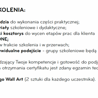 Certyfikacja montażysty - Tapety na wymiar+AQUA ZONE - 8-9.01.2026 Warszawa