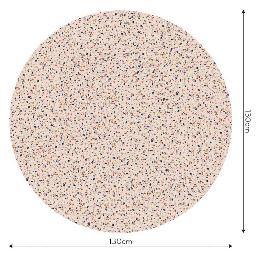 Terrazzo Pink – Tapeta Koło Standard