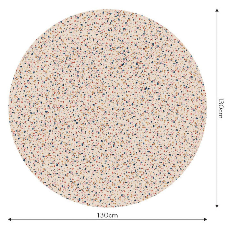 Terrazzo Pink – Tapeta Koło Standard