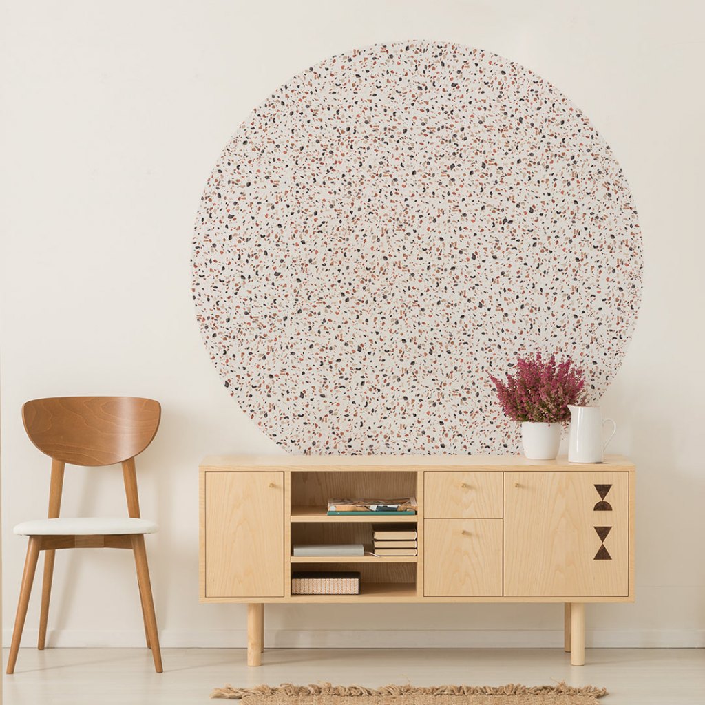 Terrazzo Rust – Tapeta Koło Standard