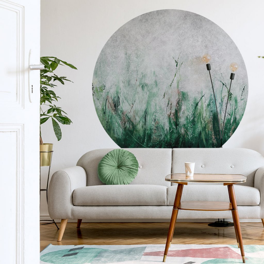 Tosca Green – Tapeta Koło Standard