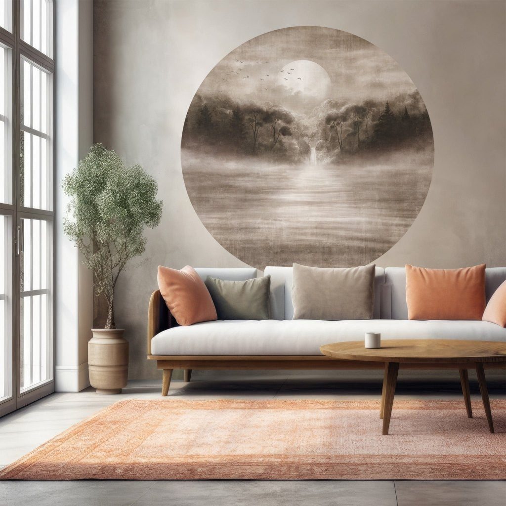 Tramonto – Tapeta Koło Standard