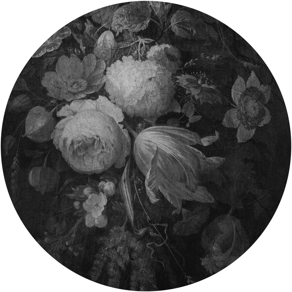 Boudoir Grey – Tapeta Koło Standard