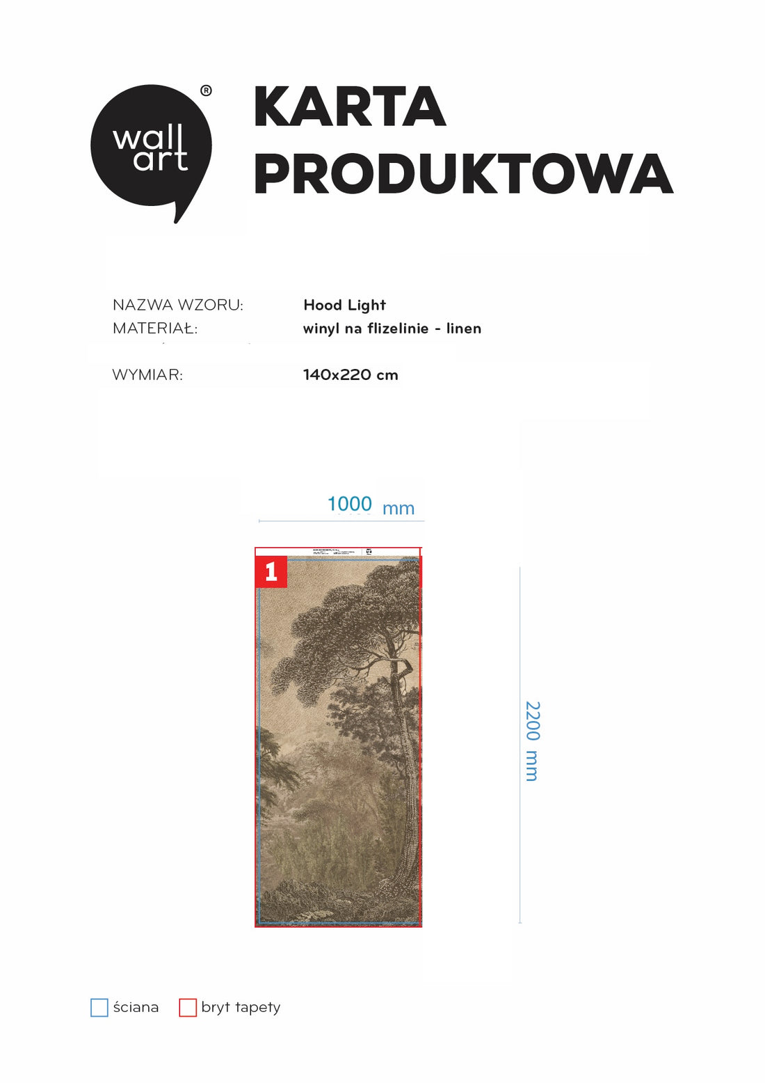 Hood Light linen 100x220