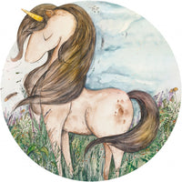 Wild Unicorn II – Tapeta Koło Standard