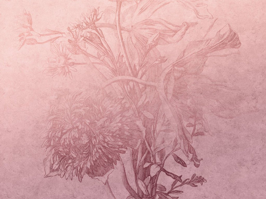 Blossom Ombre Flower – Tapeta na wymiar