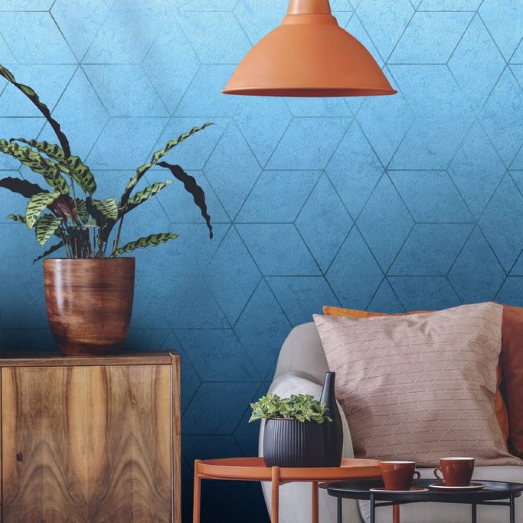 Blue Ombre Fusion – Tapeta na wymiar