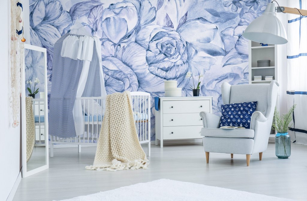 Brassica Blue – Tapeta na wymiar