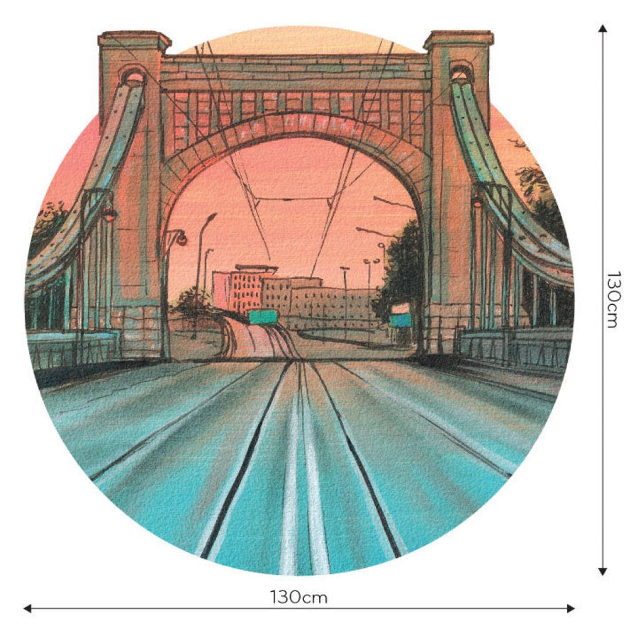 Bridge – Tapeta Koło Standard