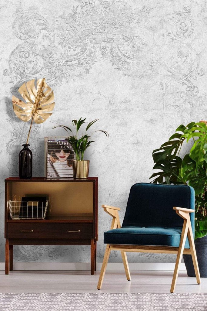 Classic Light Grey – Tapeta na wymiar