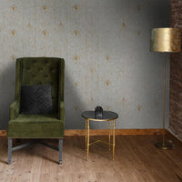 Concrete Fan Gold – Tapeta na wymiar