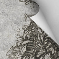 Grey Flower – Tapeta na wymiar