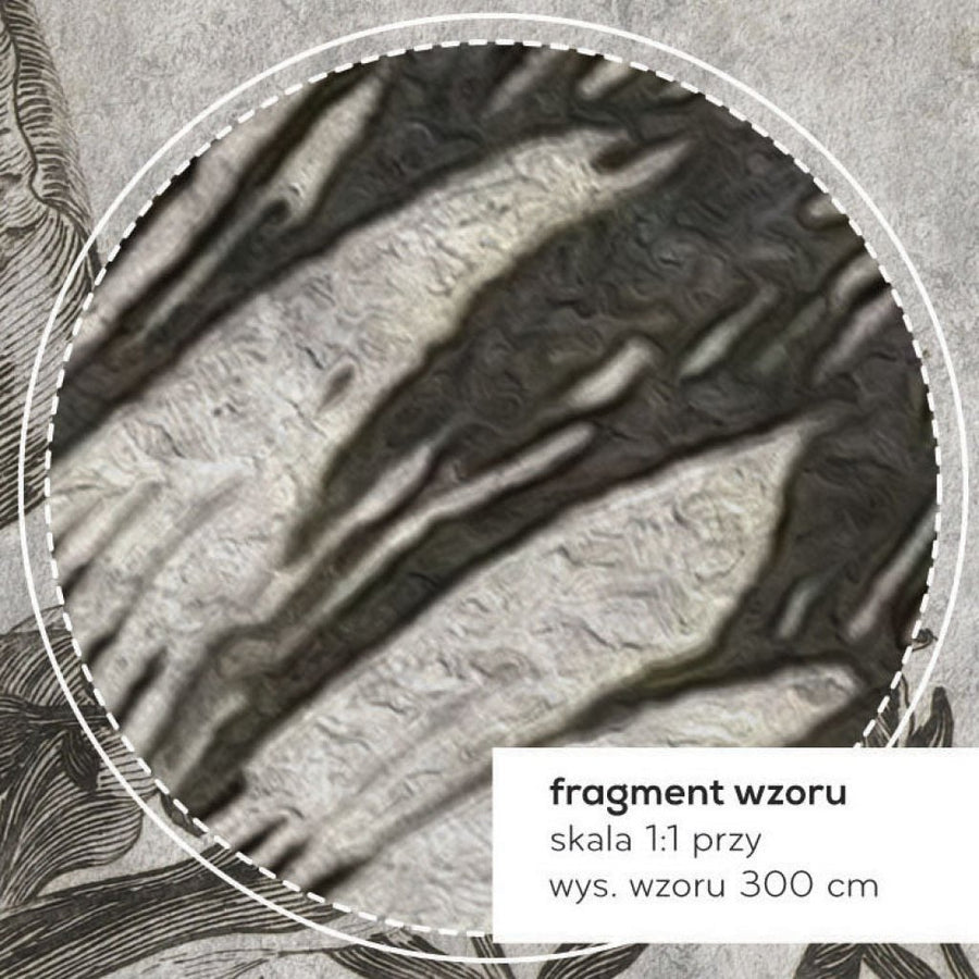 Grey Flower – Tapeta na wymiar