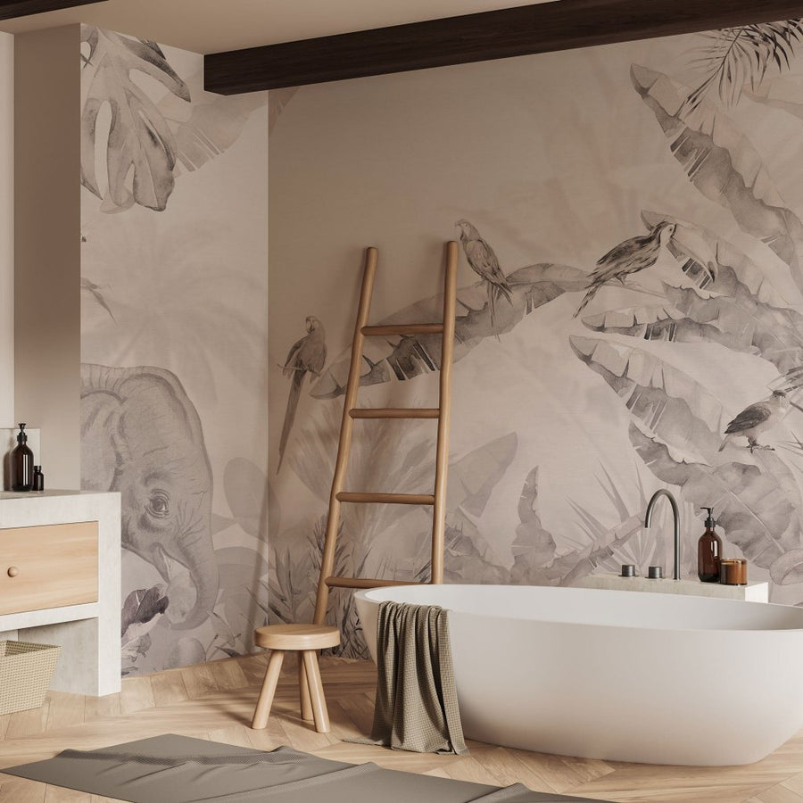 Jungle Beige – Tapeta na wymiar