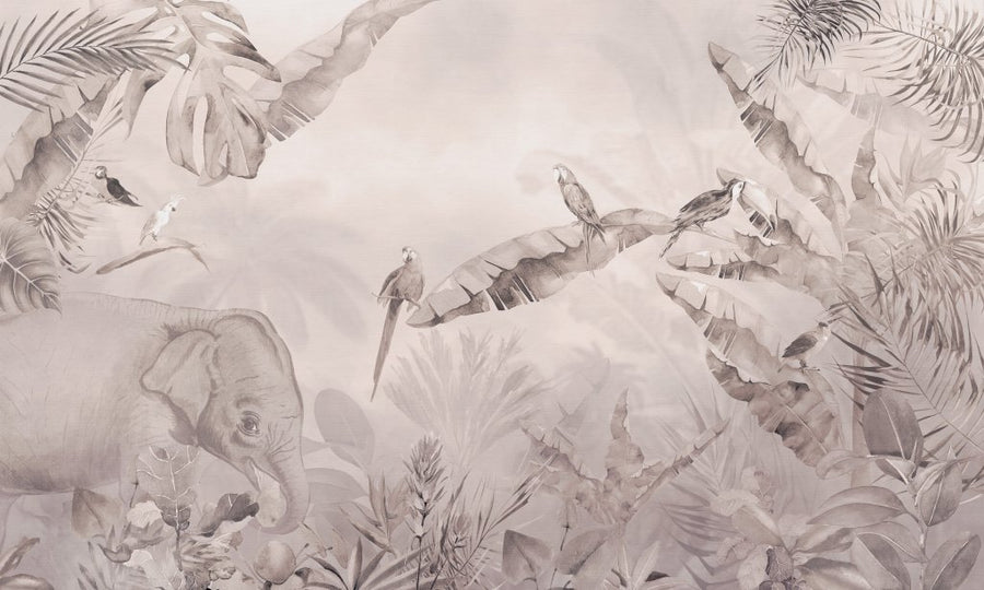 Jungle Beige – Tapeta na wymiar