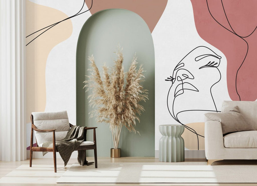 Layla Maroon – Tapeta na wymiar