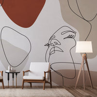 Layla Taupe – Tapeta na wymiar