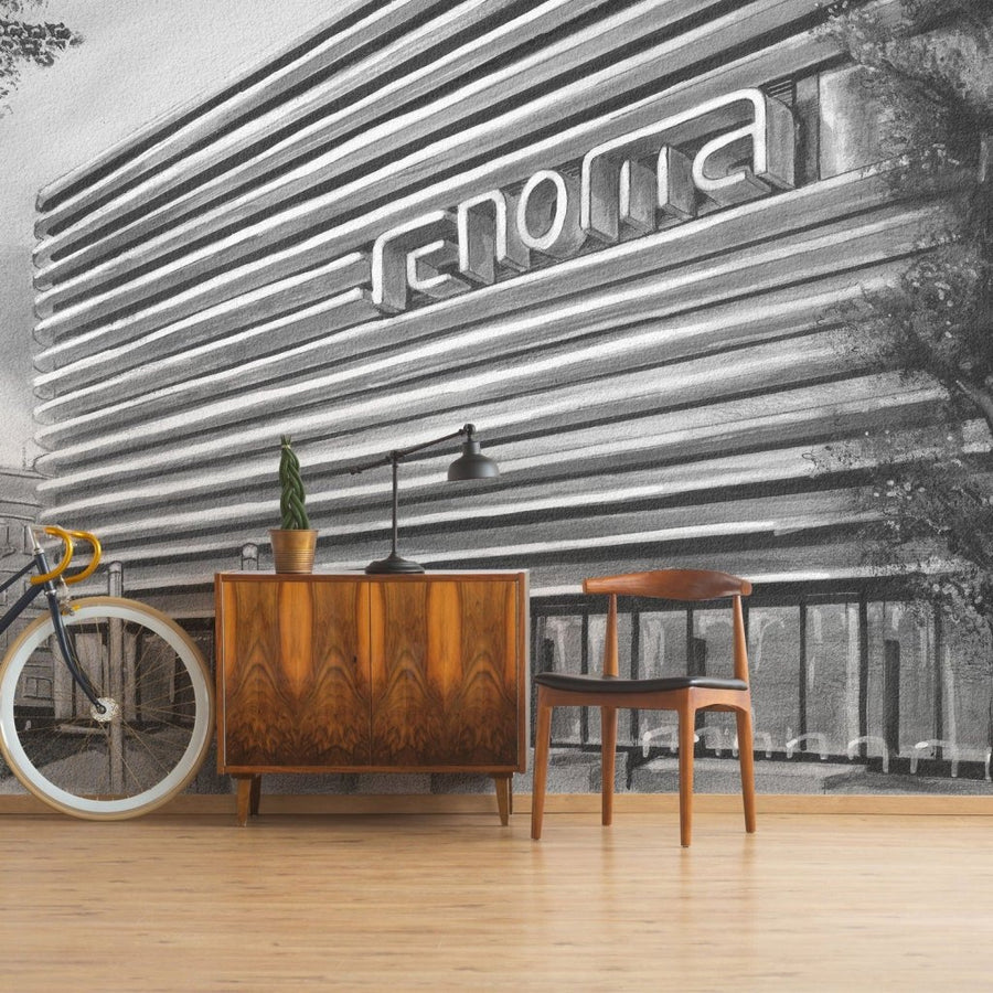 Mall B&W – Tapeta na wymiar