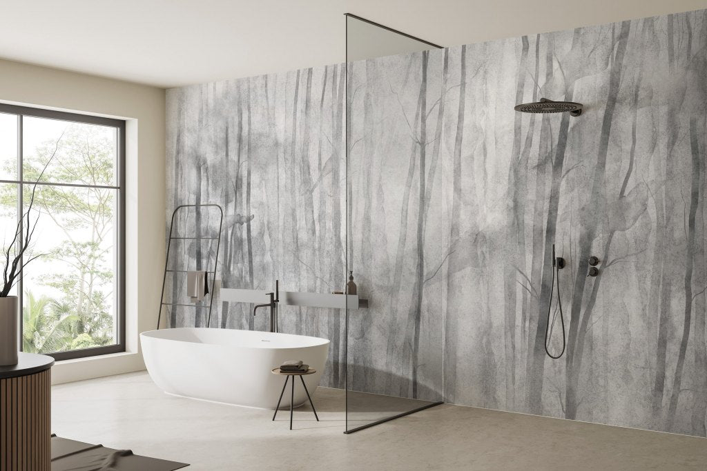 Mori Grey – Tapeta na wymiar