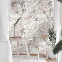 Peony Light – Tapeta na wymiar