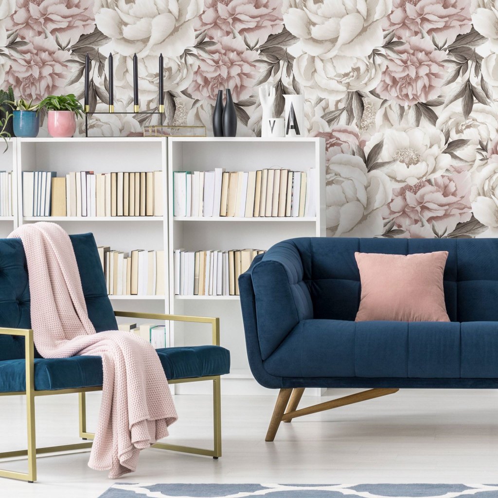 Peony Saturated – Tapeta na wymiar