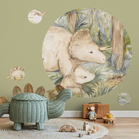 Dino Story 2 – Tapeta Koło Standard