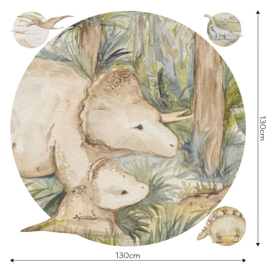 Dino Story 2 – Tapeta Koło Standard