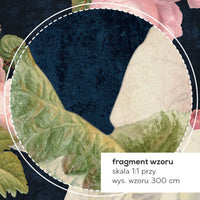 Roses Dark Blue – Tapeta na wymiar