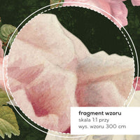 Roses Dark Green – Tapeta na wymiar