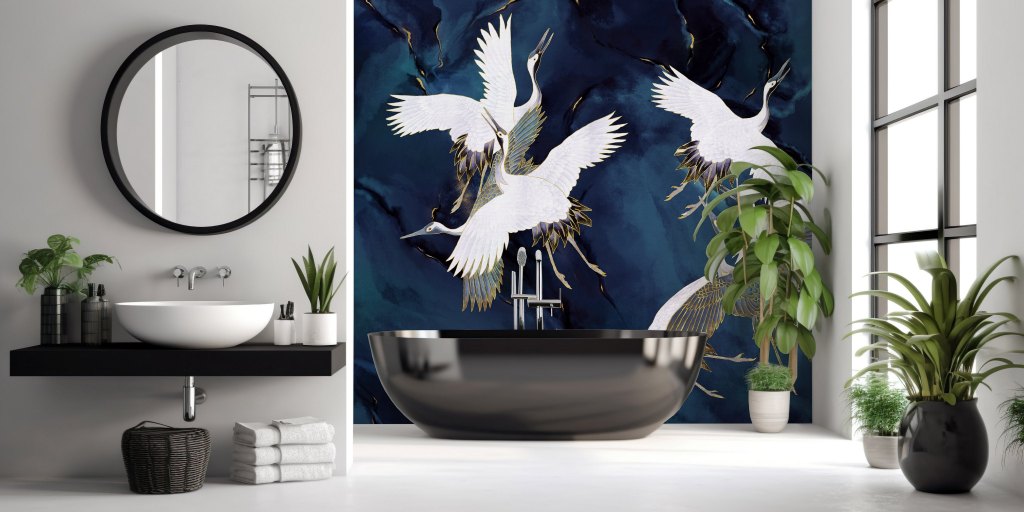 Royal Tsuru – Tapeta na wymiar