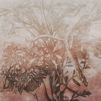 Rust Ombre Flower – Tapeta na wymiar