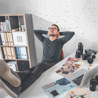 Starry Night White – Tapeta na wymiar