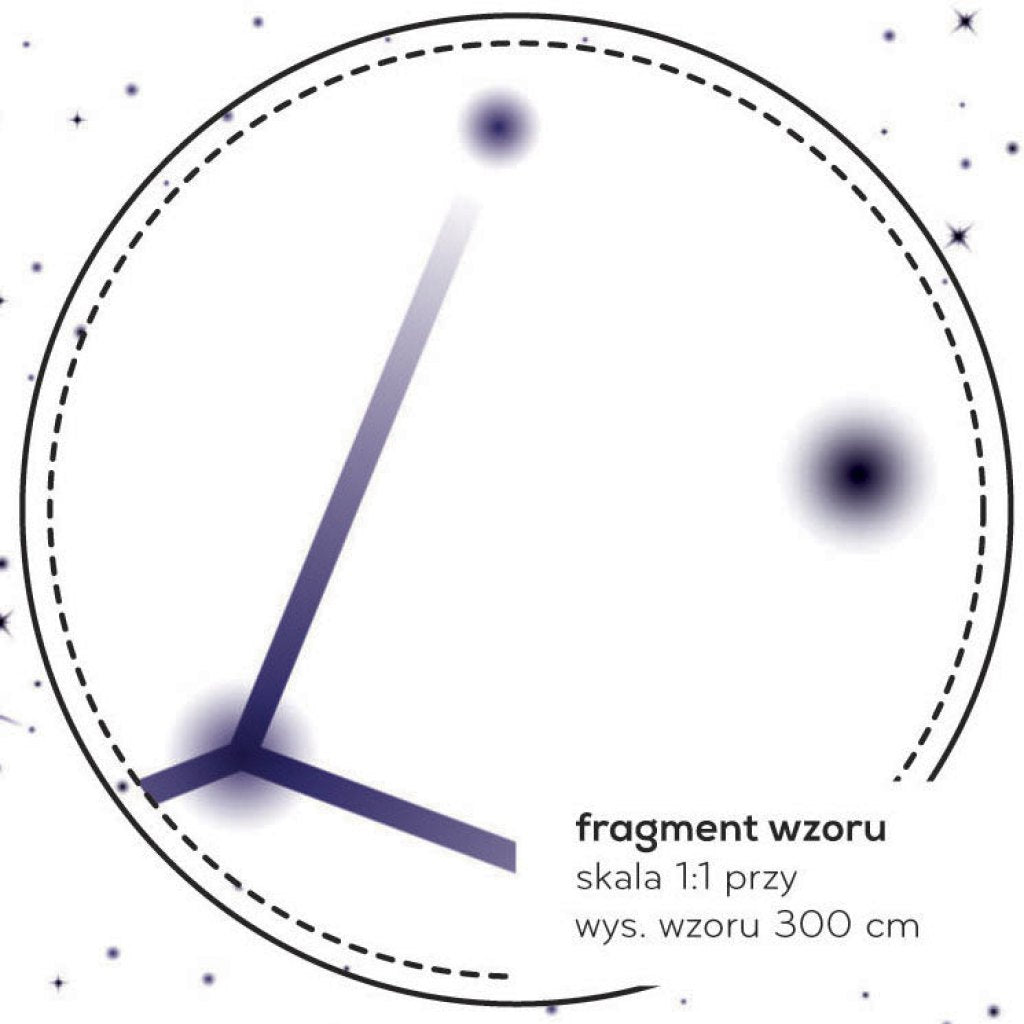 Starry Night White – Tapeta na wymiar