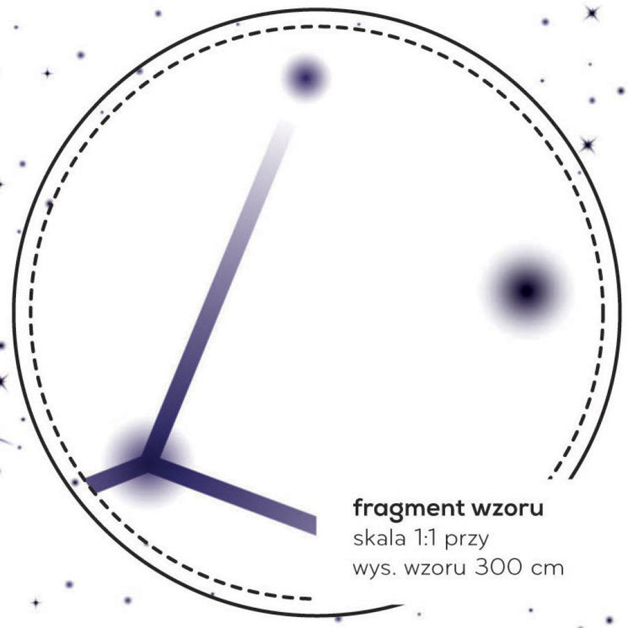 Starry Night White – Tapeta na wymiar