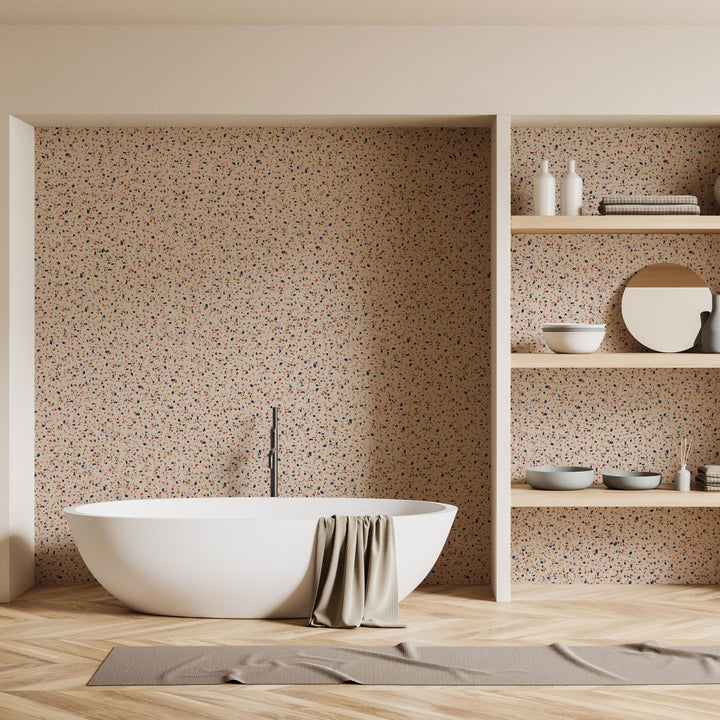 Terrazzo Pink – Tapeta na wymiar