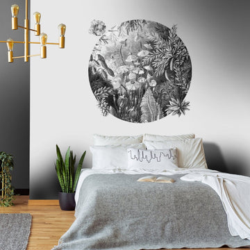 Fairytale Black and White – Tapeta Koło Standard