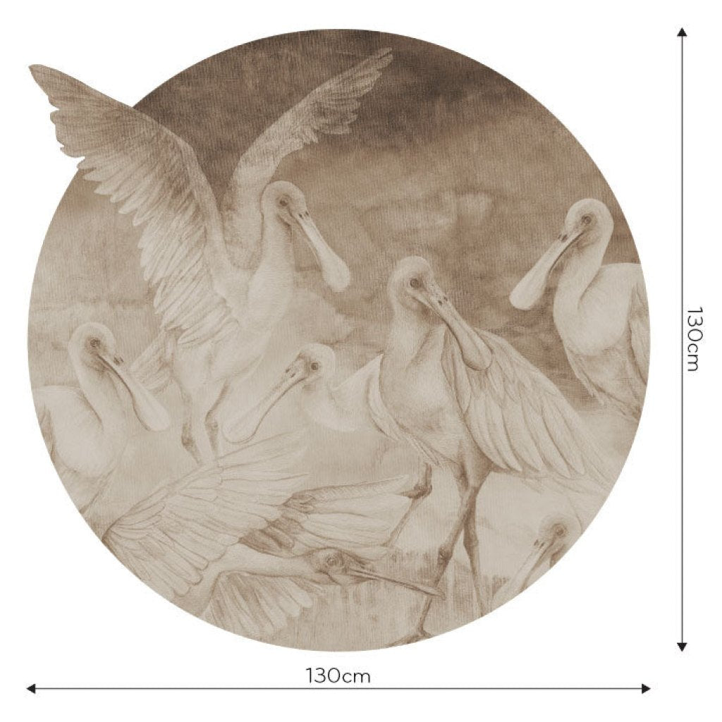 Ajaja Beige – Tapeta Koło Standard