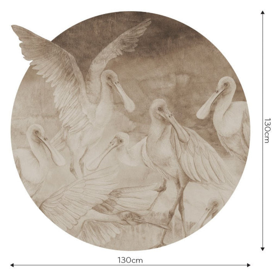 Ajaja Beige – Tapeta Koło Standard