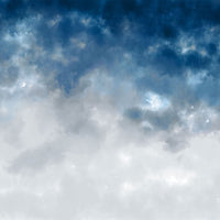 Watercolor Ombre Blue&Grey – Tapeta na wymiar